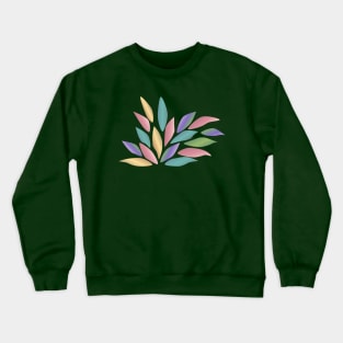 Colorful fan shaped leaves Crewneck Sweatshirt